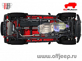 Защита OJRubicon картера для Jeep Wrangler JL и Gladiator JT 2018+ с моторами 2.0t и V6 3,6L, алюминий 6 мм